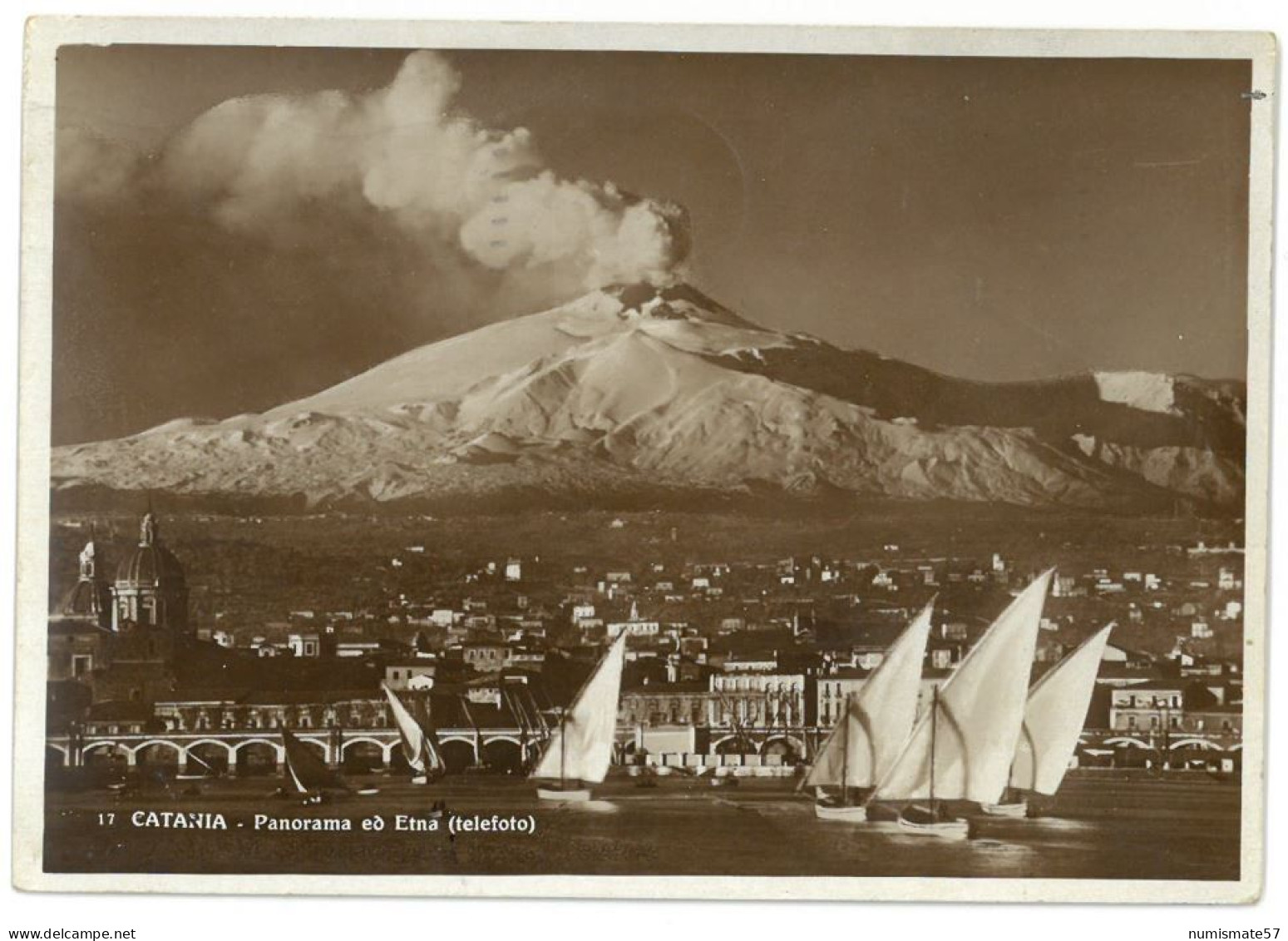 CPSM CATANIA - Panorama - Etna - Ed. S. Vitro , Catania - Catania