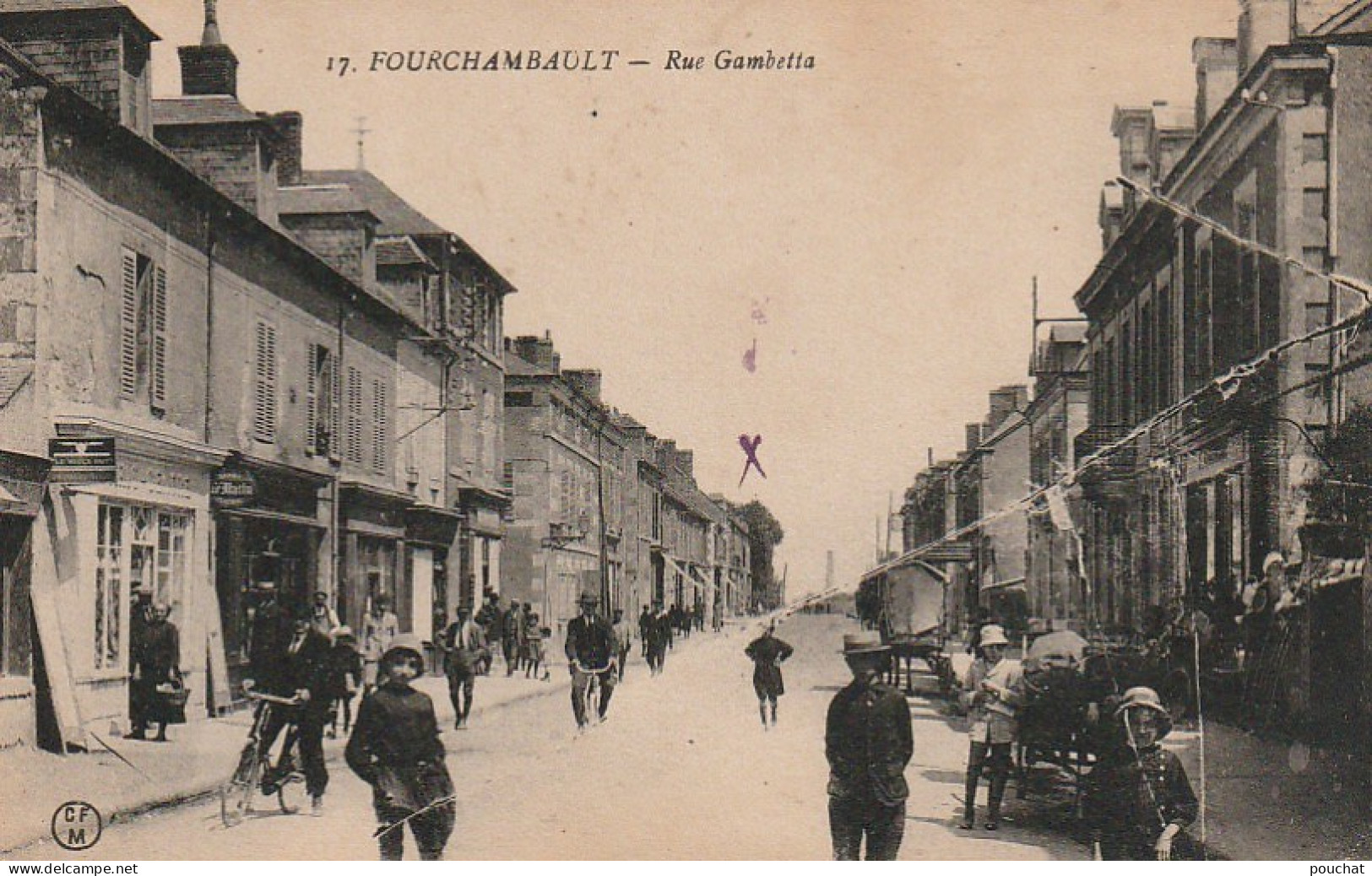 FI 21 -(58) FOURCHAMBAULT  -  RUE GAMBETTA - ANIMATION -   COMMERCES   - 2 SCANS - Sonstige & Ohne Zuordnung