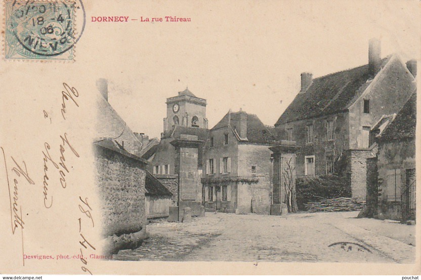 FI 22 -(58) DORNECY  -  LA RUE THIREAU  -  2 SCANS - Altri & Non Classificati