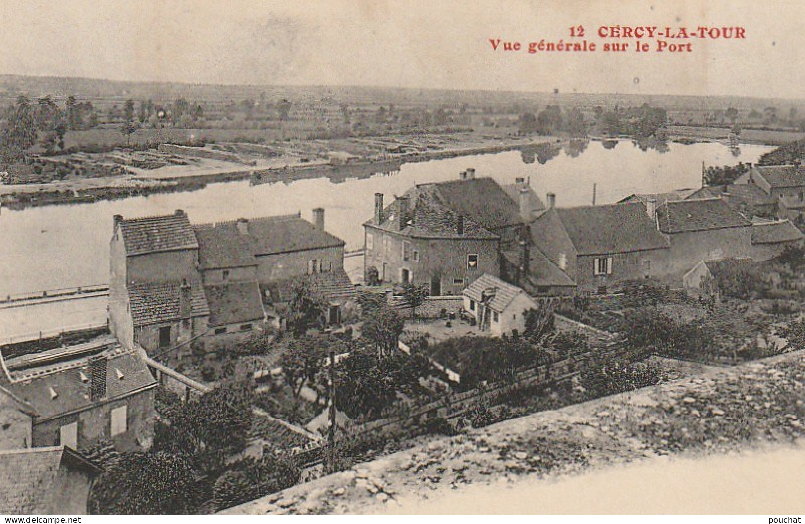 FI 22 -(58) CERCY LA TOUR  -  VUE GENERALE SUR LE PORT -  2 SCANS - Andere & Zonder Classificatie