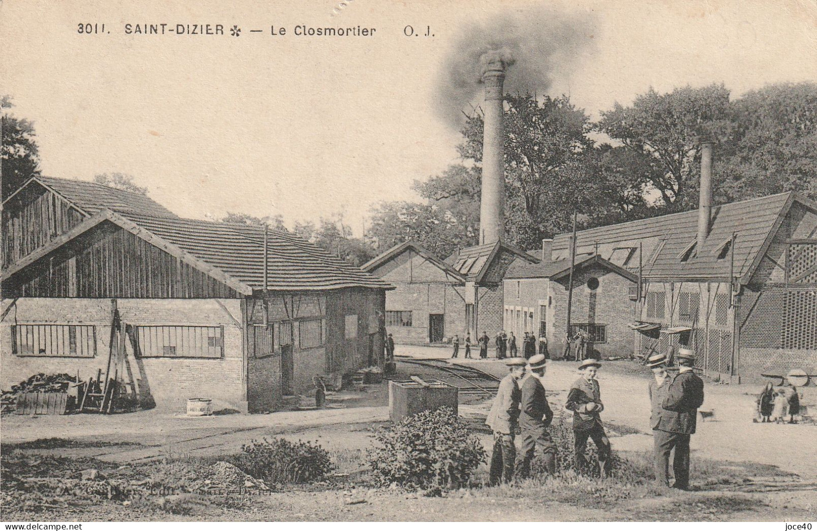 SAINT-DIZIER, Le Closmortier, Grande Cheminée Usine Fumante, Ouvriers - Other & Unclassified