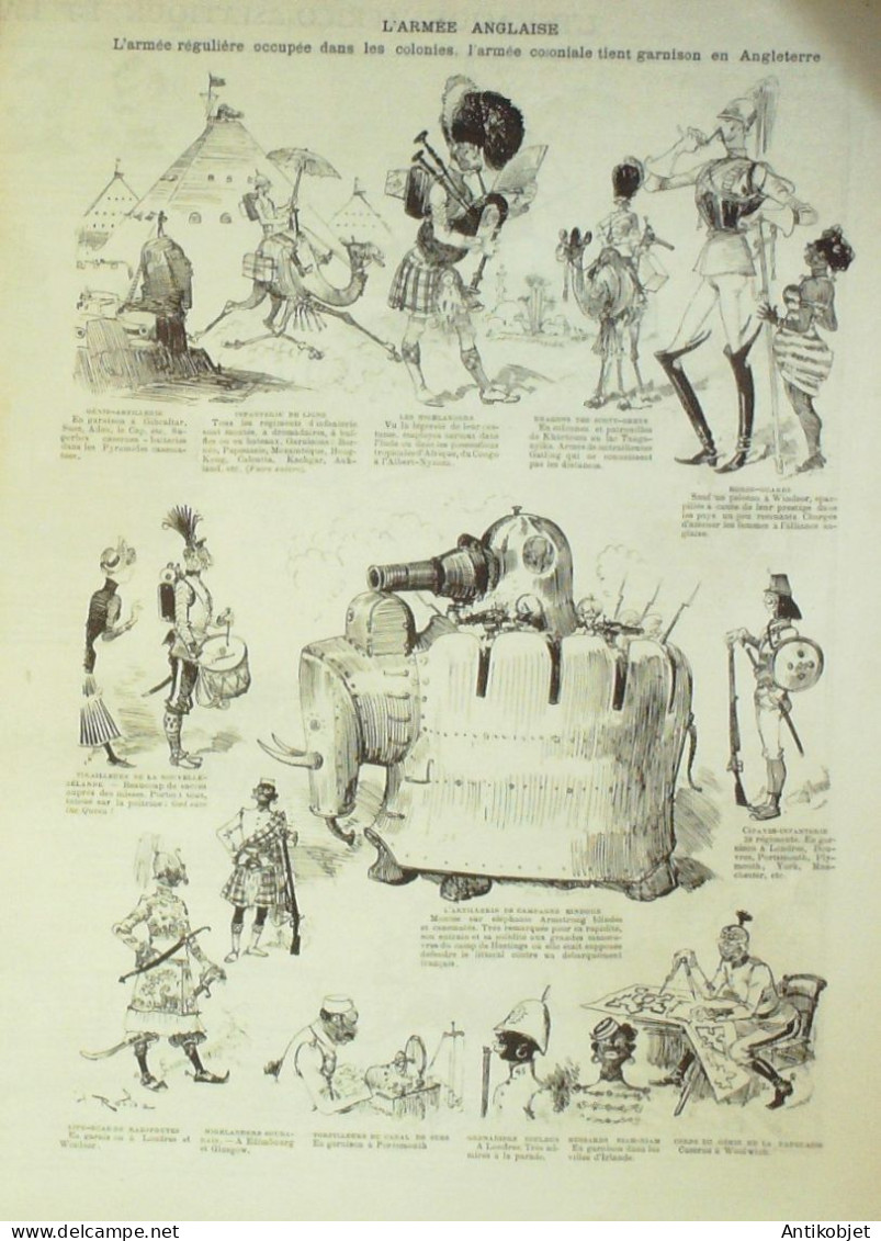 La Caricature 1884 N°255 La Vorace Albion Robida Armée Anglaise Prise De Londres - Tijdschriften - Voor 1900