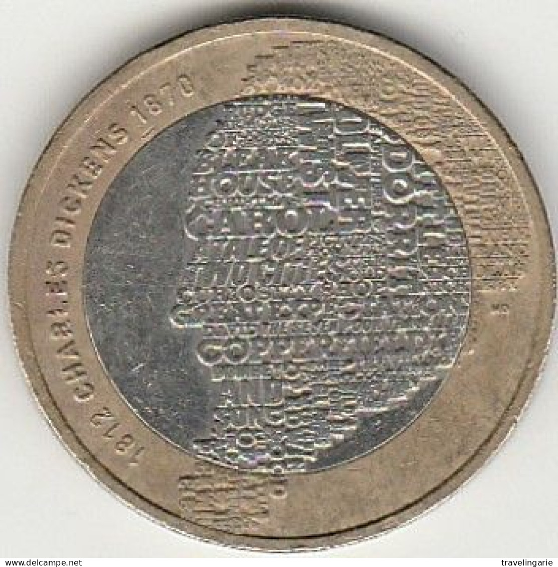 United Kingdom 2012 £2 Charles Dicklens Circulated With Variant WILI Instead Of WILL!!! - 2 Pounds