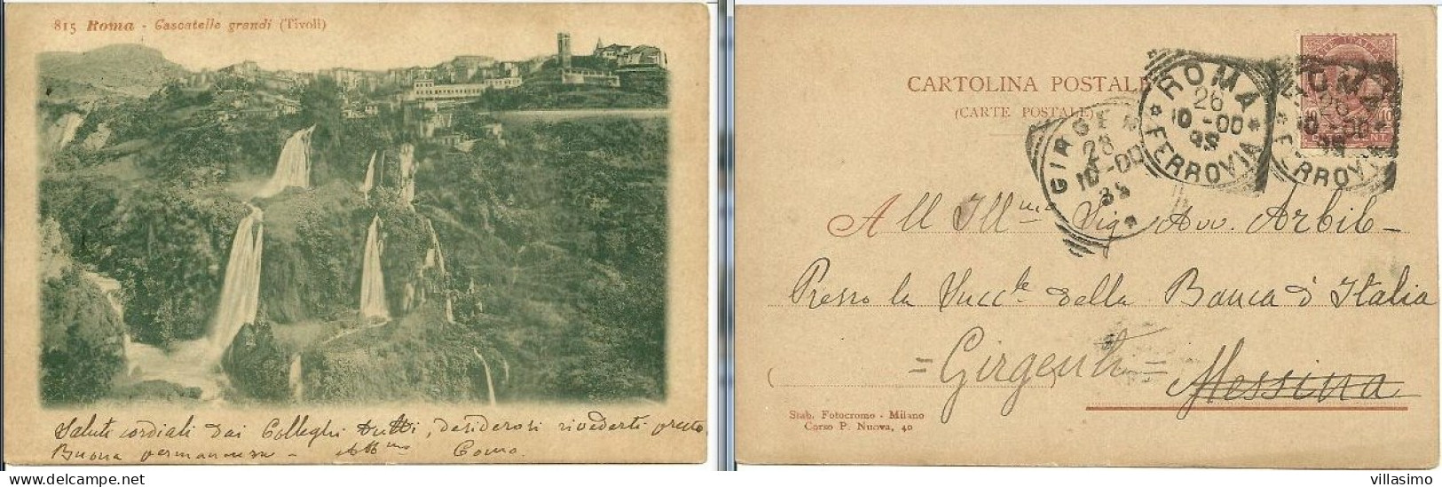 ROMA - TIVOLI - CASCATELLE GRANDI - F.P. - VG. 1900 - Tivoli