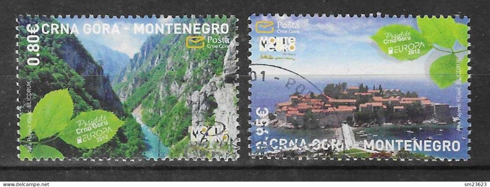 Montenegro  2012  Mi.Nr. 310 / 311 , EUROPA CEPT Visite - Gestempelt / Fine Used / (o) - 2012