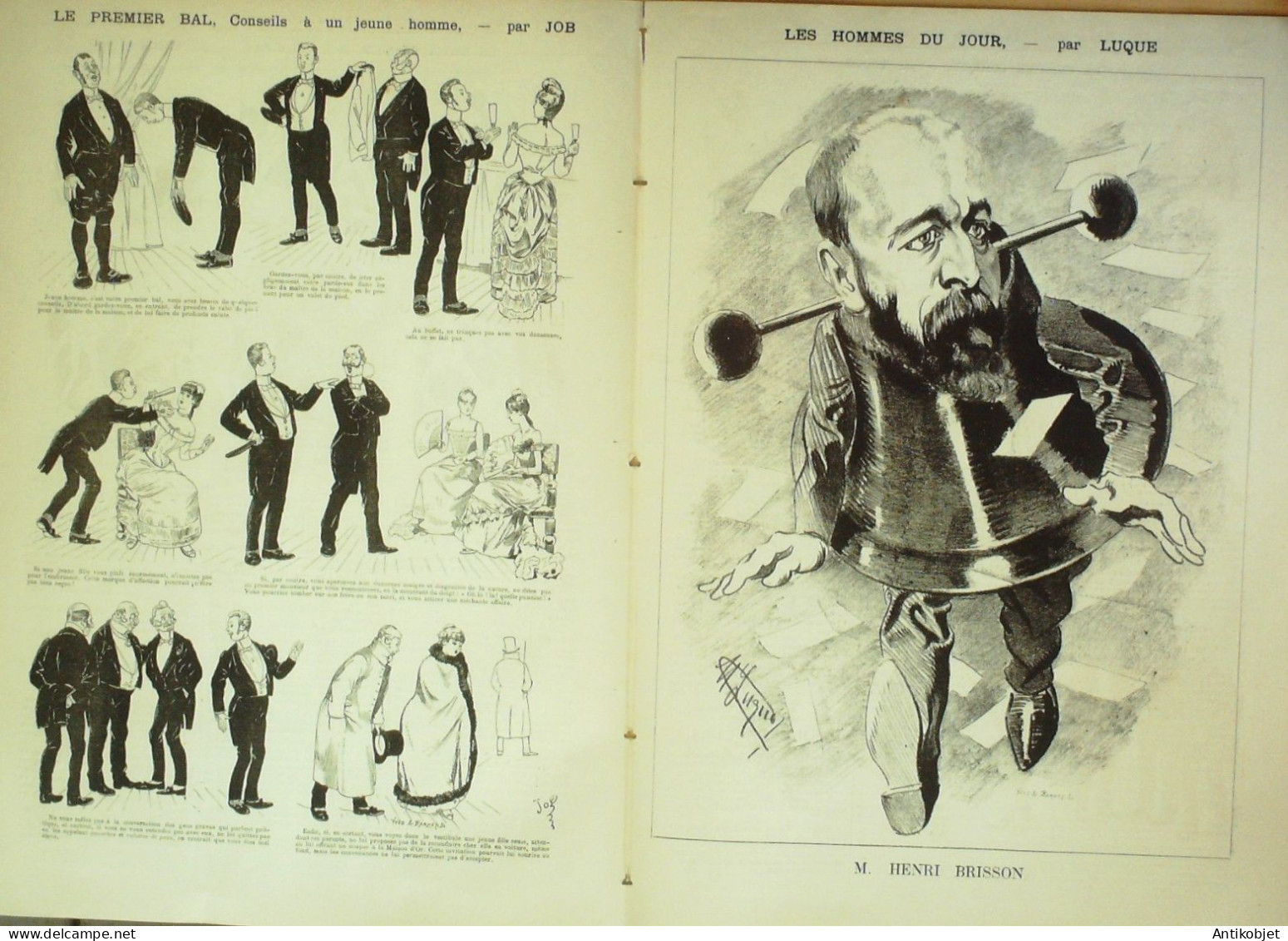 La Caricature 1884 N°256 Premeir Bal Job Brisson Par Luque Trock - Zeitschriften - Vor 1900