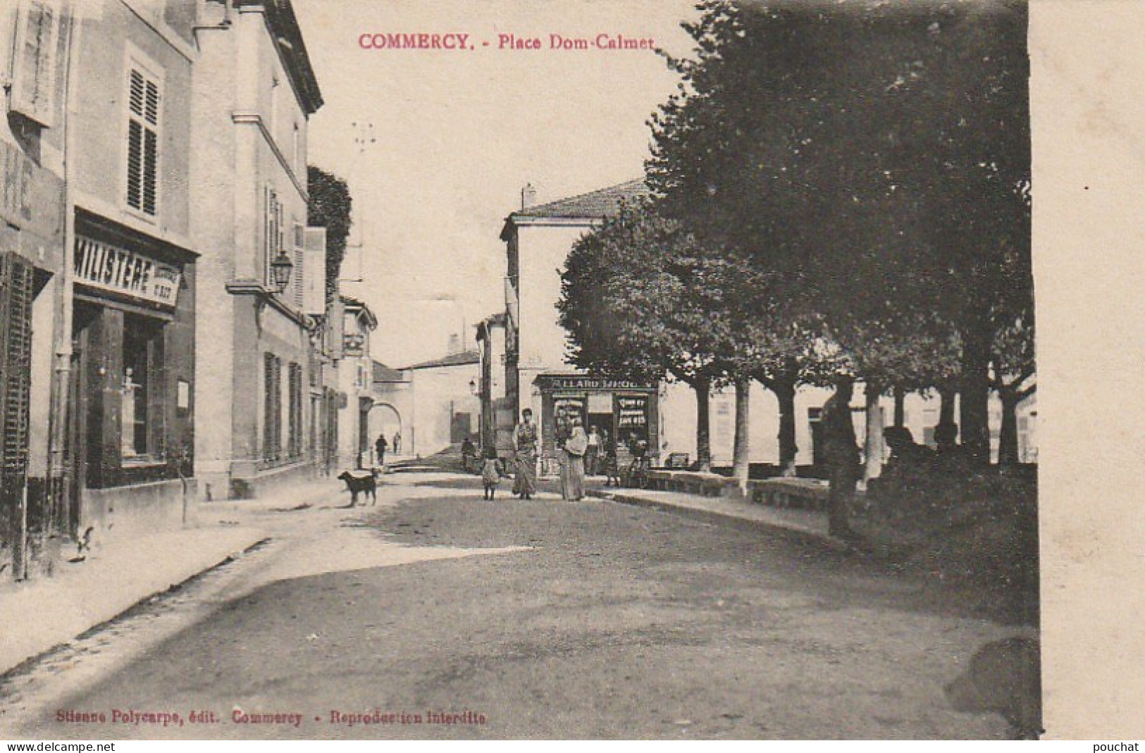 FI 12 -(55) COMMERCY  - PLACE DOM CALMET - ANIMATION - FAMILISTERE - COMMERCES  -  2 SCANS - Commercy