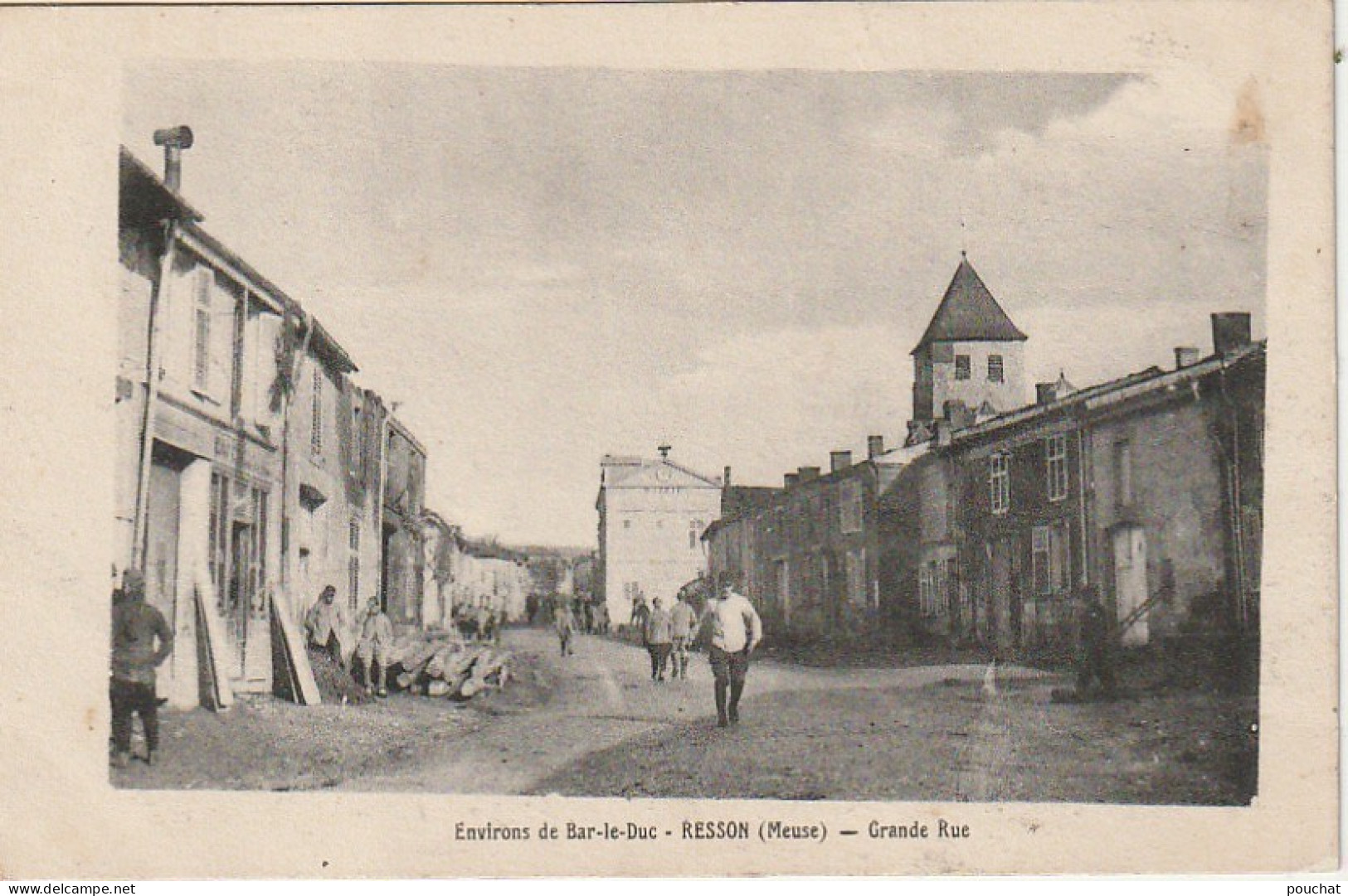 FI 12 -(55) ENVIRONS DE  BAR LE DUC  -  RESSON  -  GRANDE RUE - ANIMATION -  2 SCANS - Sonstige & Ohne Zuordnung