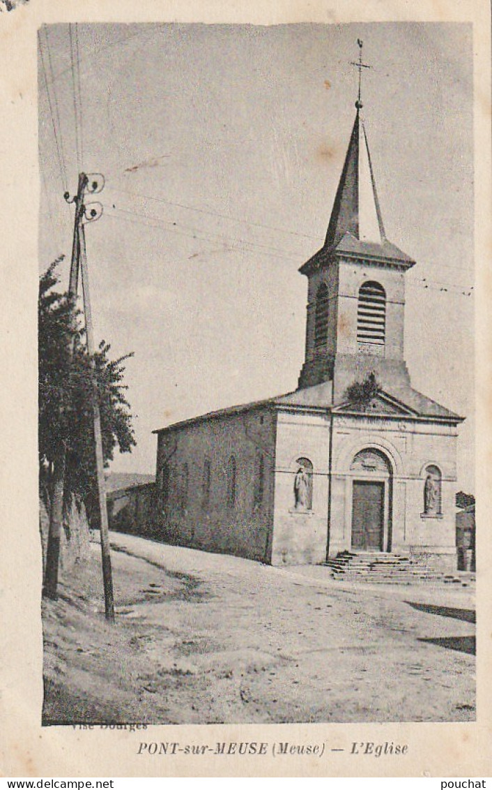 FI 12 -(55) PONT SUR MEUSE  -  L'EGLISE  -  2 SCANS - Autres & Non Classés