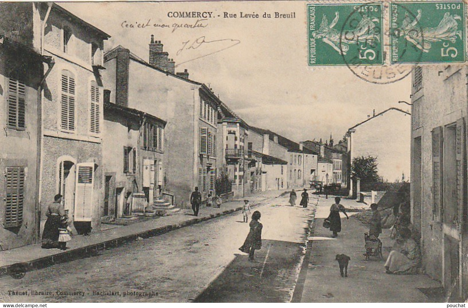 FI 12 -(55) COMMERCY  - RUE LEVEE DU BREUIL - ANIMATION  - 2 SCANS - Commercy