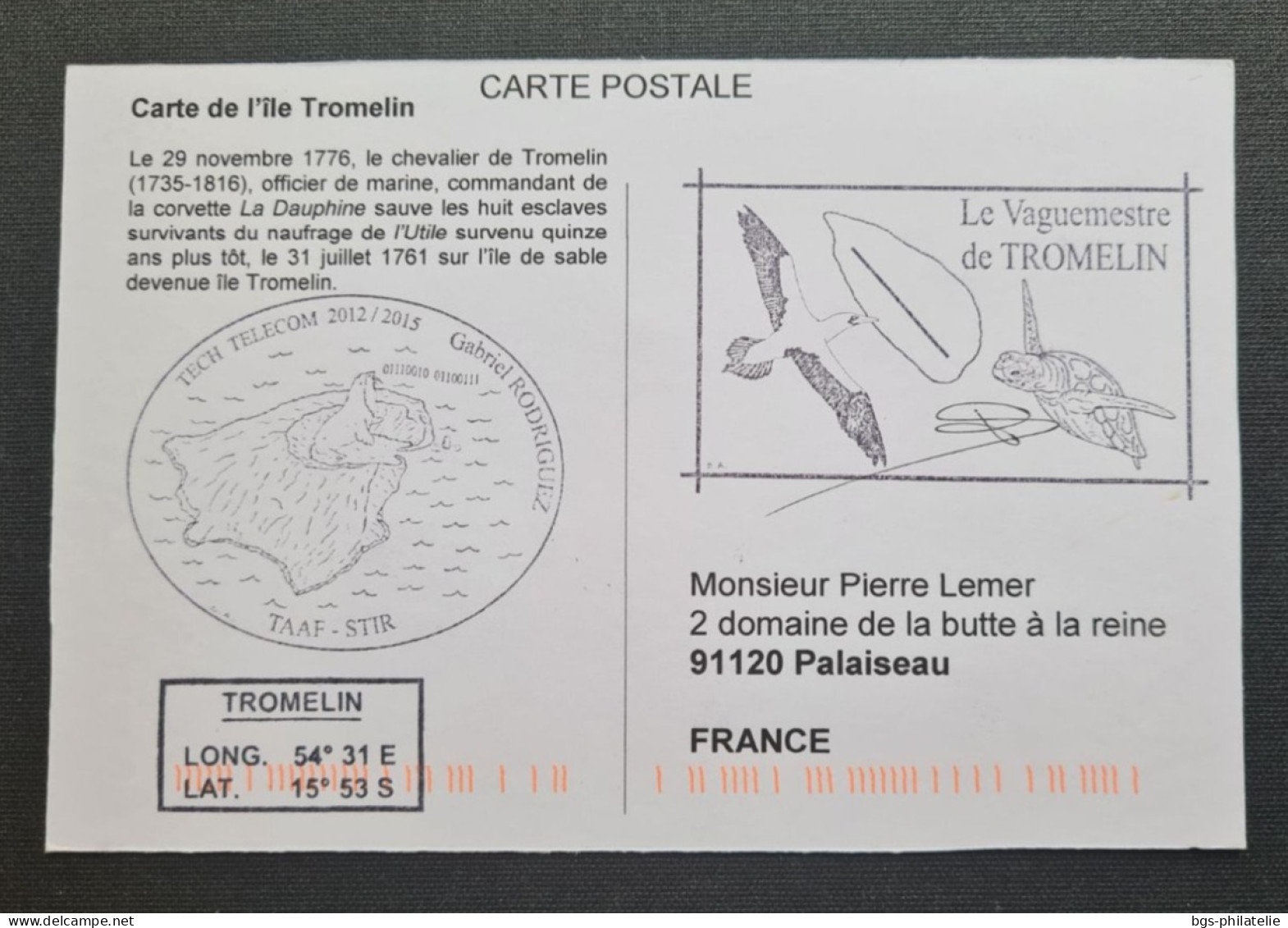 TAAF ,timbre Numéro 646 Oblitéré Des Iles Eparses Le 1/1/2013. - Storia Postale