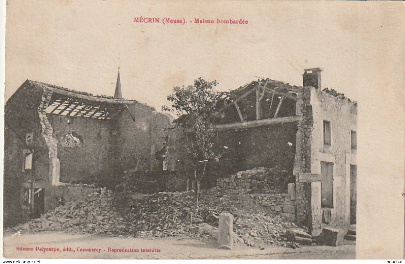 FI 13 -(55) MECRIN  -  MAISON BOMBARDEE- EDIT. POLYCARE , COMMERCY -  2 SCANS - Sonstige & Ohne Zuordnung