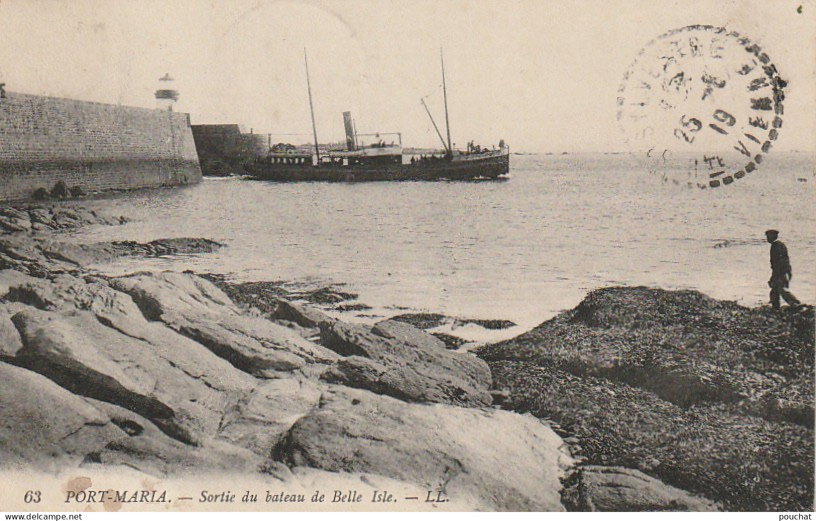 FI 15 -(56) PORT MARIA  - SORTIE DU BATEAU DE BELLE ISLE   - 2 SCANS - Sonstige & Ohne Zuordnung