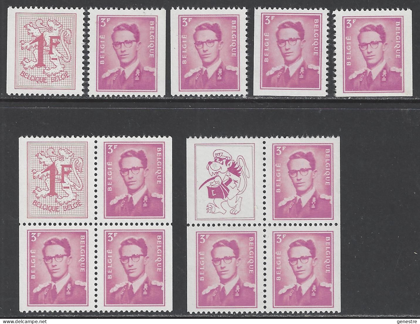 Belgique - 1969 - COB 1484 à 1485c, 1485e Et 1485k ** (MNH) - Unused Stamps