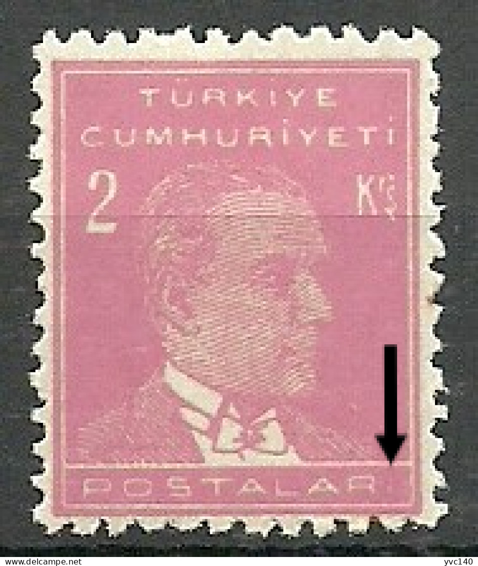 Turkey; 1955 9th Ataturk Issue 2 K. ERROR "POSTALAR Instead Of POSTALARI" - Ungebraucht