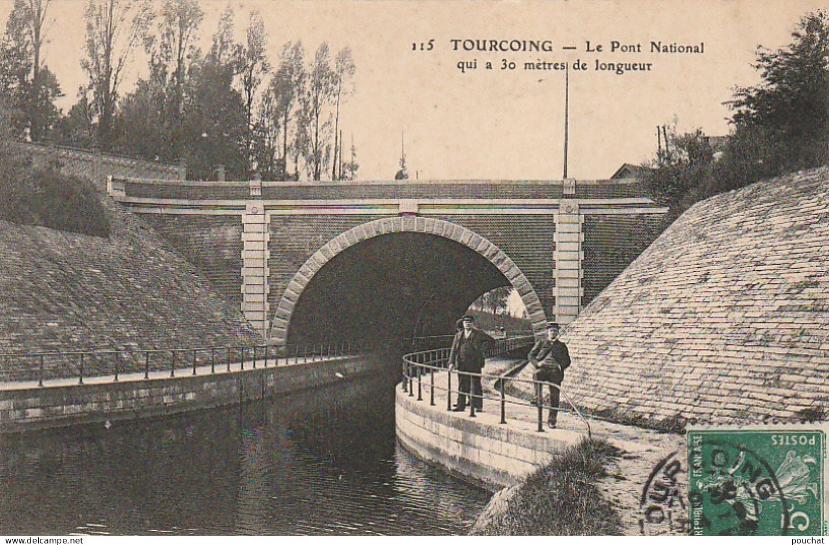 FI 24 -(59) TOURCOING  -  LE PONT NATIONAL - ANIMATION -  2 SCANS - Tourcoing