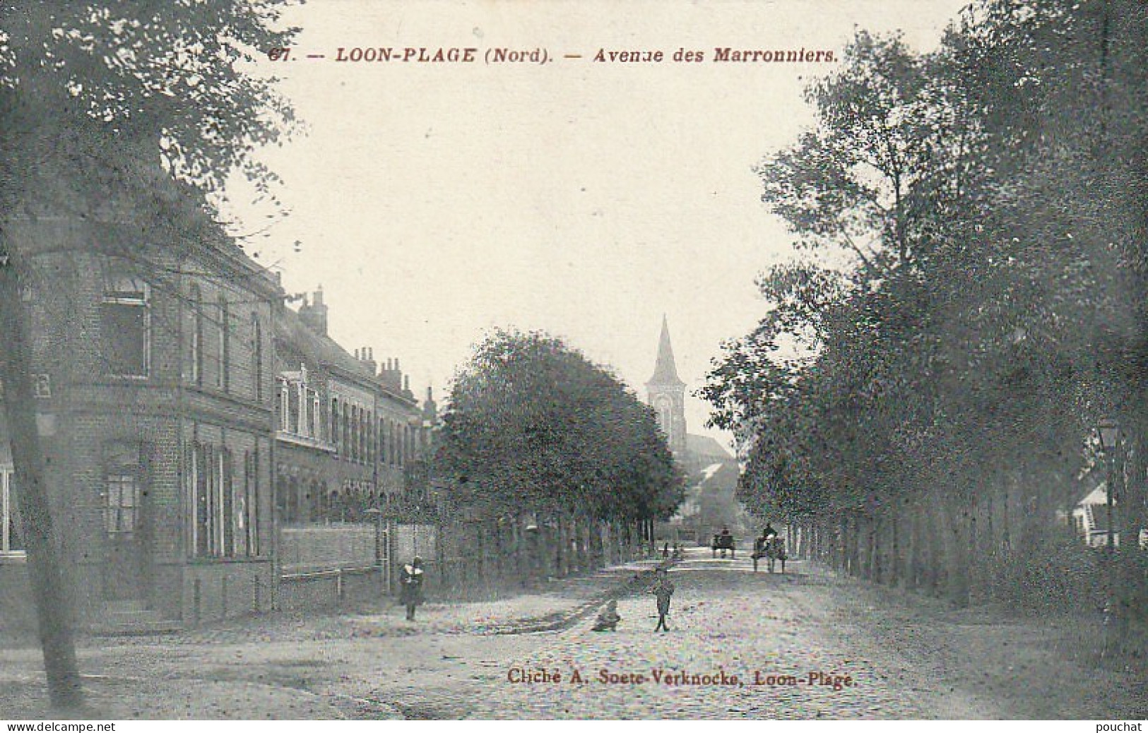 FI 24 -(59) LOON PLAGE  -  AVENUE DES MARRONNIERS  - ANIMATION -  2 SCANS - Autres & Non Classés