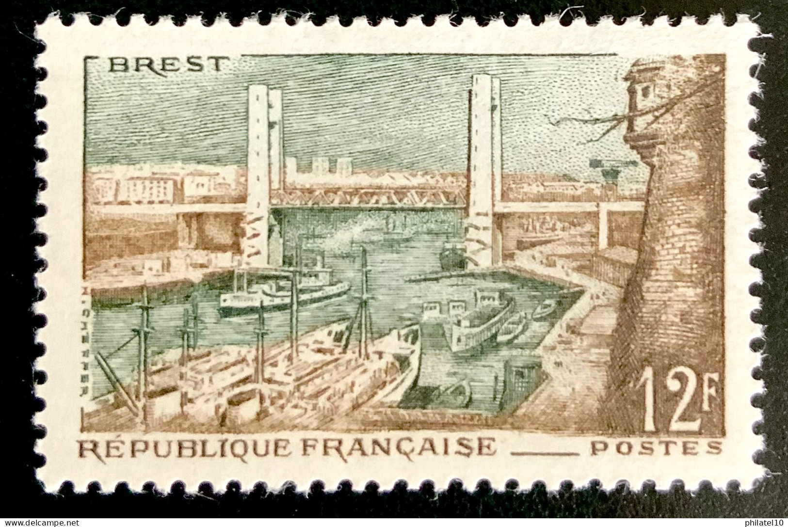 1957 FRANCE N 1117 BREST - NEUF** - Unused Stamps