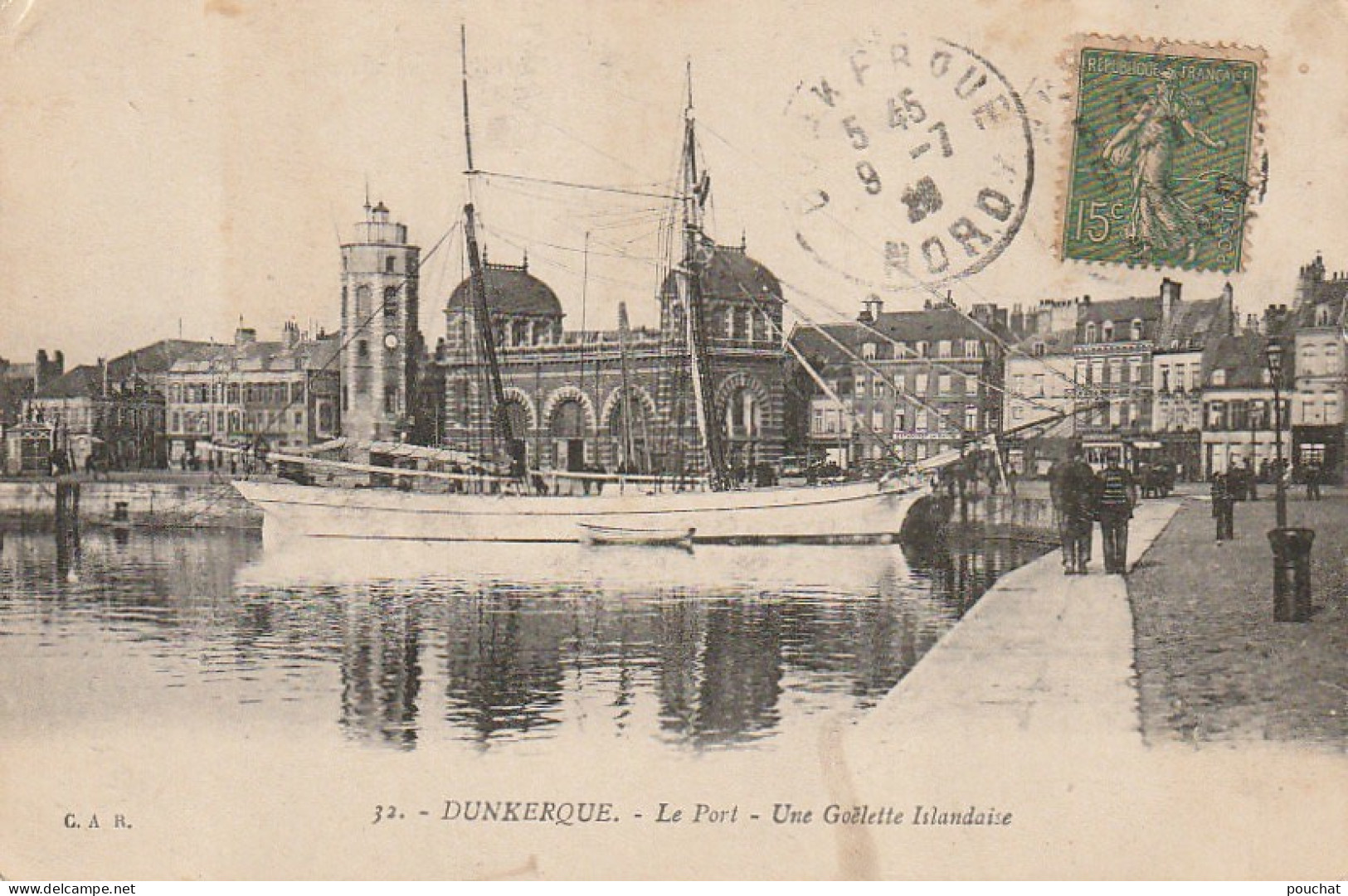 FI 24 -(59) DUNKERQUE  -  LE PORT  -  UNE GOELETTE ISLANDAISE  -  2 SCANS - Dunkerque