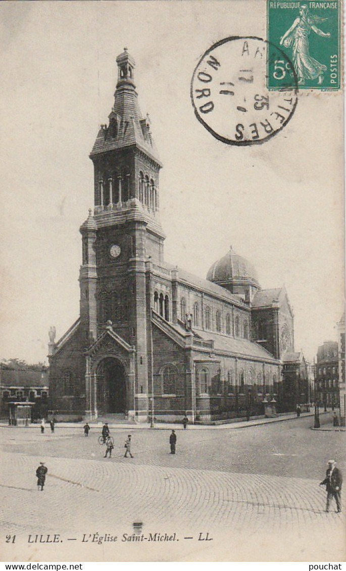 FI 25 -(59) LILLE  -  L'EGLISE SAINT MICHEL   - 2 SCANS - Lille