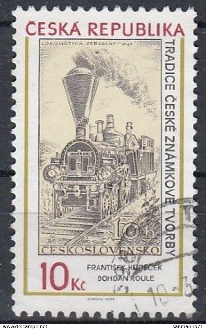 CZECH REPUBLIC 539,used,falc Hinged - Trains