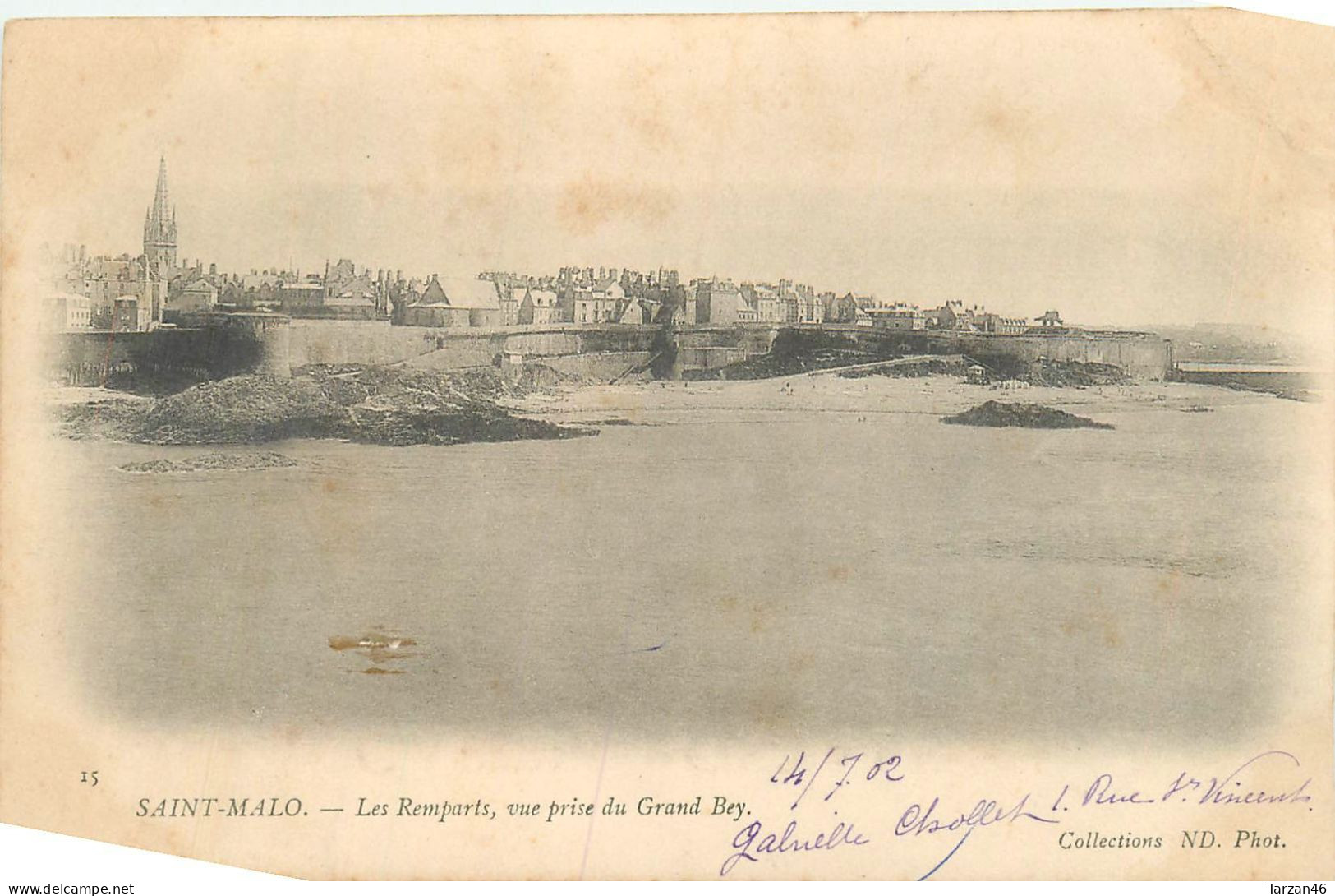 28.04.2024 - B - 25. SAINT MALO - Les Remparts Vue Prise Du Grand Bey - Saint Malo