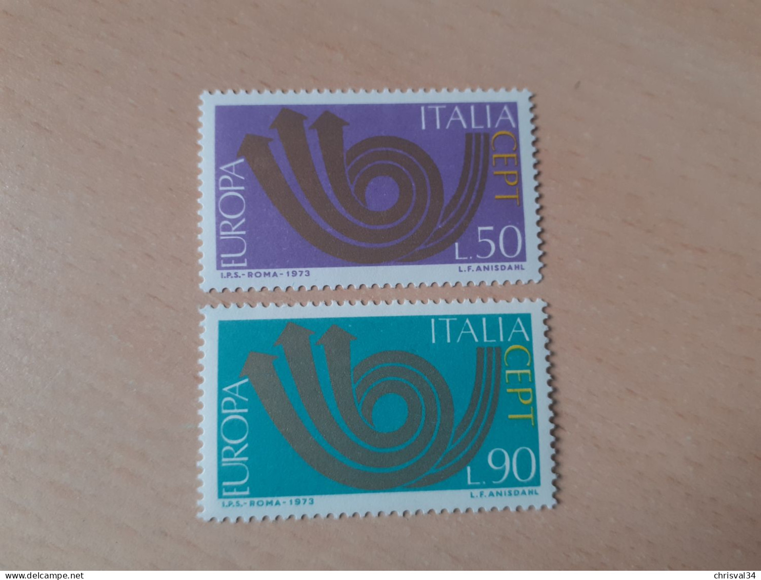 TIMBRES   ITALIE   ANNEE   1973   N  1140  /  1141   COTE  1,00  EUROS   NEUFS  LUXE** - 1971-80:  Nuovi