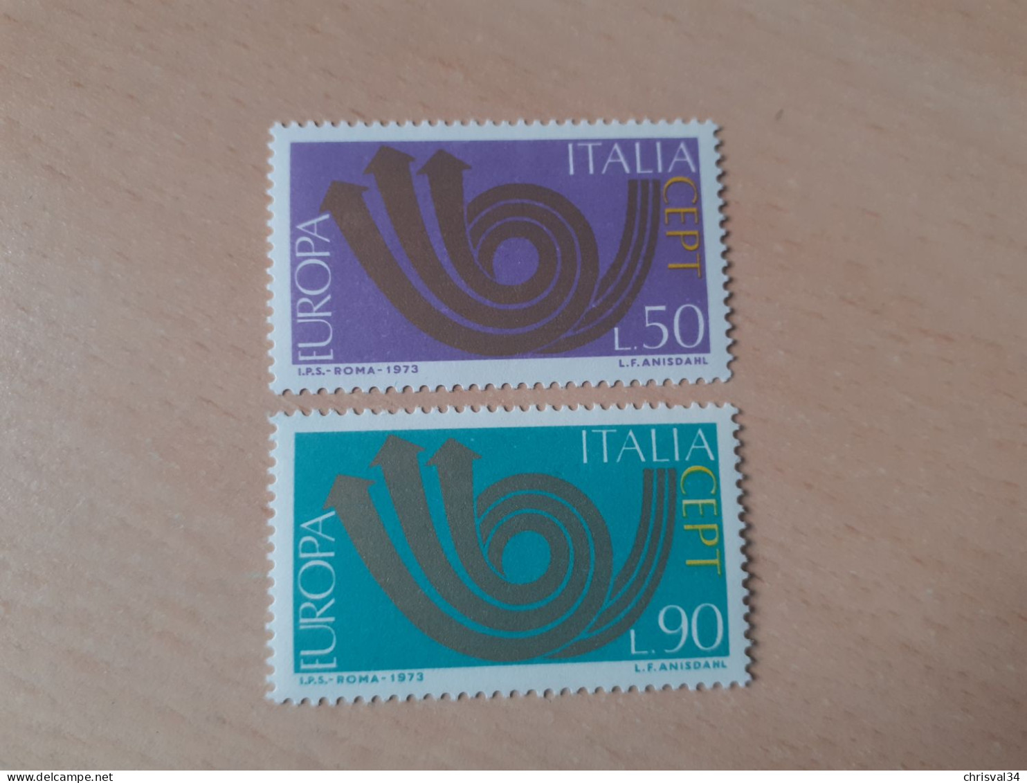 TIMBRES   ITALIE   ANNEE   1973   N  1140  /  1141   COTE  1,00  EUROS   NEUFS  LUXE** - 1971-80: Nieuw/plakker