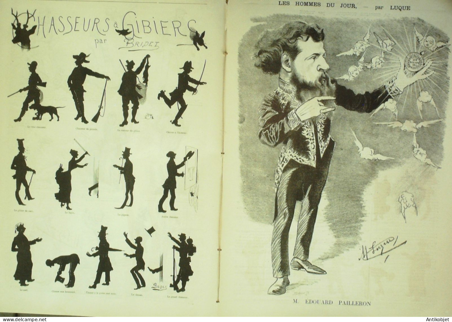 La Caricature 1884 N°258 Colonel Ramolloff Draner Pailleron Par Luque Gino Gibiers - Zeitschriften - Vor 1900