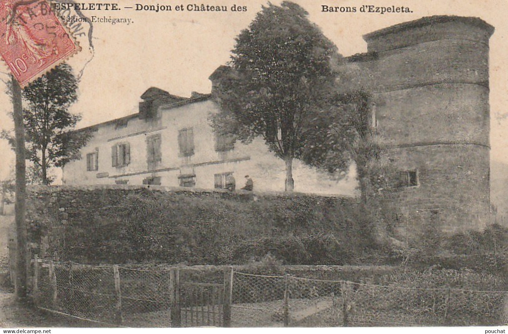 GU  26  -(64) ESPELETTE -   DONJON ET CHATEAU DES BARONS D' EZPELETA  -   2 SCANS - Espelette