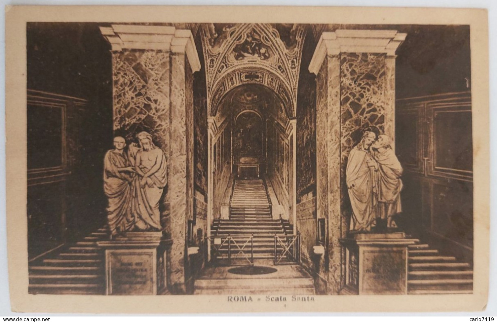 1921 - Roma - Scala Santa - Viaggiata X Parma  - Crt0057 - Altri Monumenti, Edifici