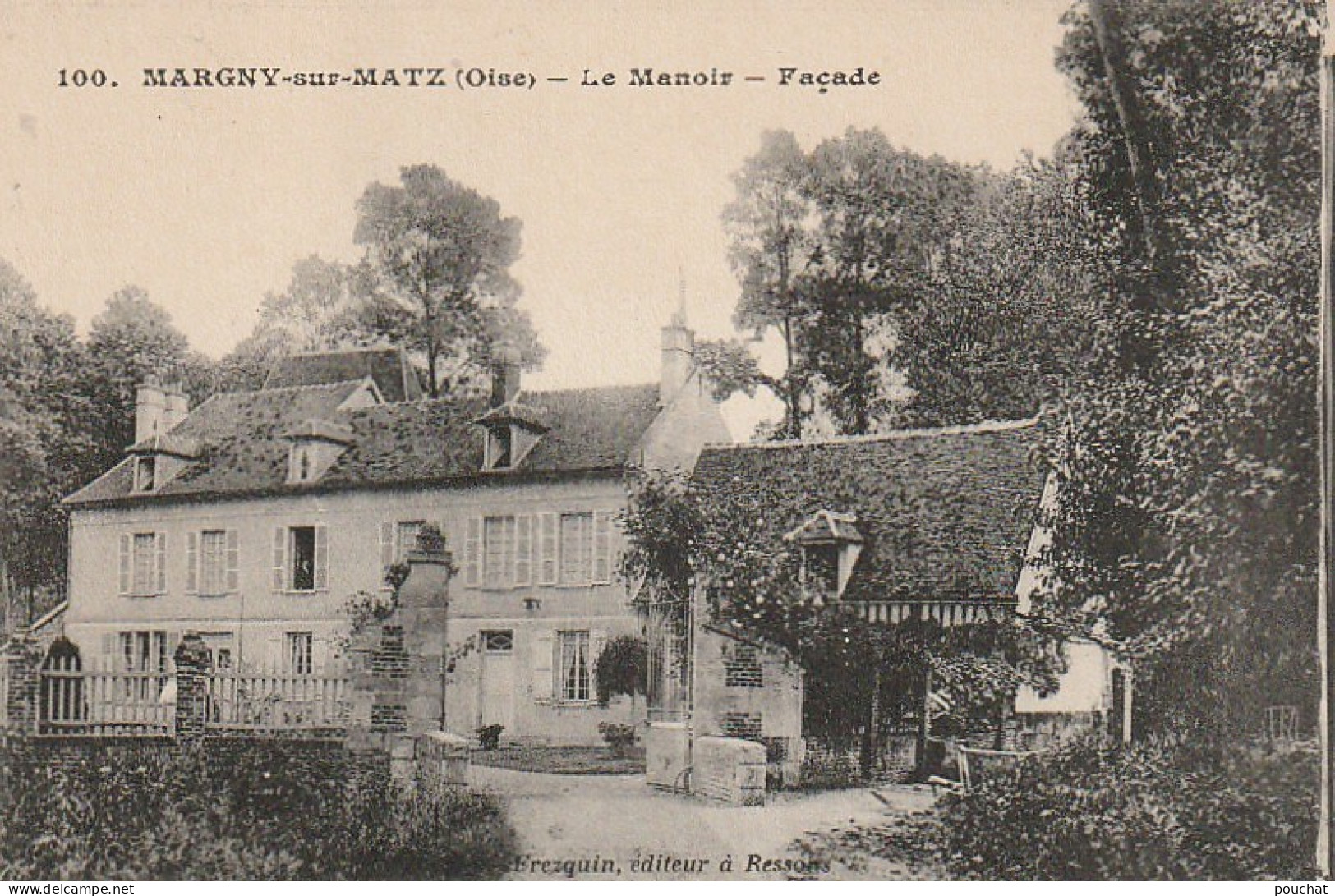 GU 2 -(60) MARGNY SUR MATZ - LE MANOIR  - FACADE  -   2 SCANS - Autres & Non Classés