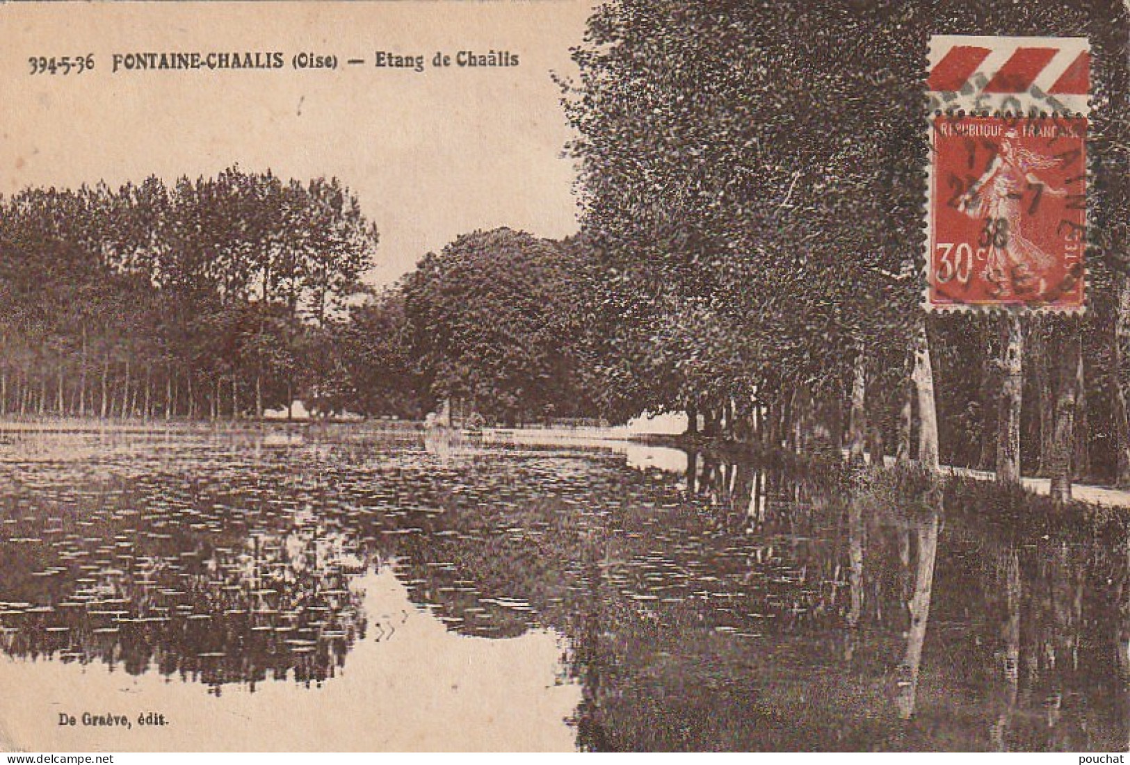 GU 2 -(60) FONTAINE CHAALIS  -  ETANG DE CHAALIS  -  2 SCANS - Autres & Non Classés