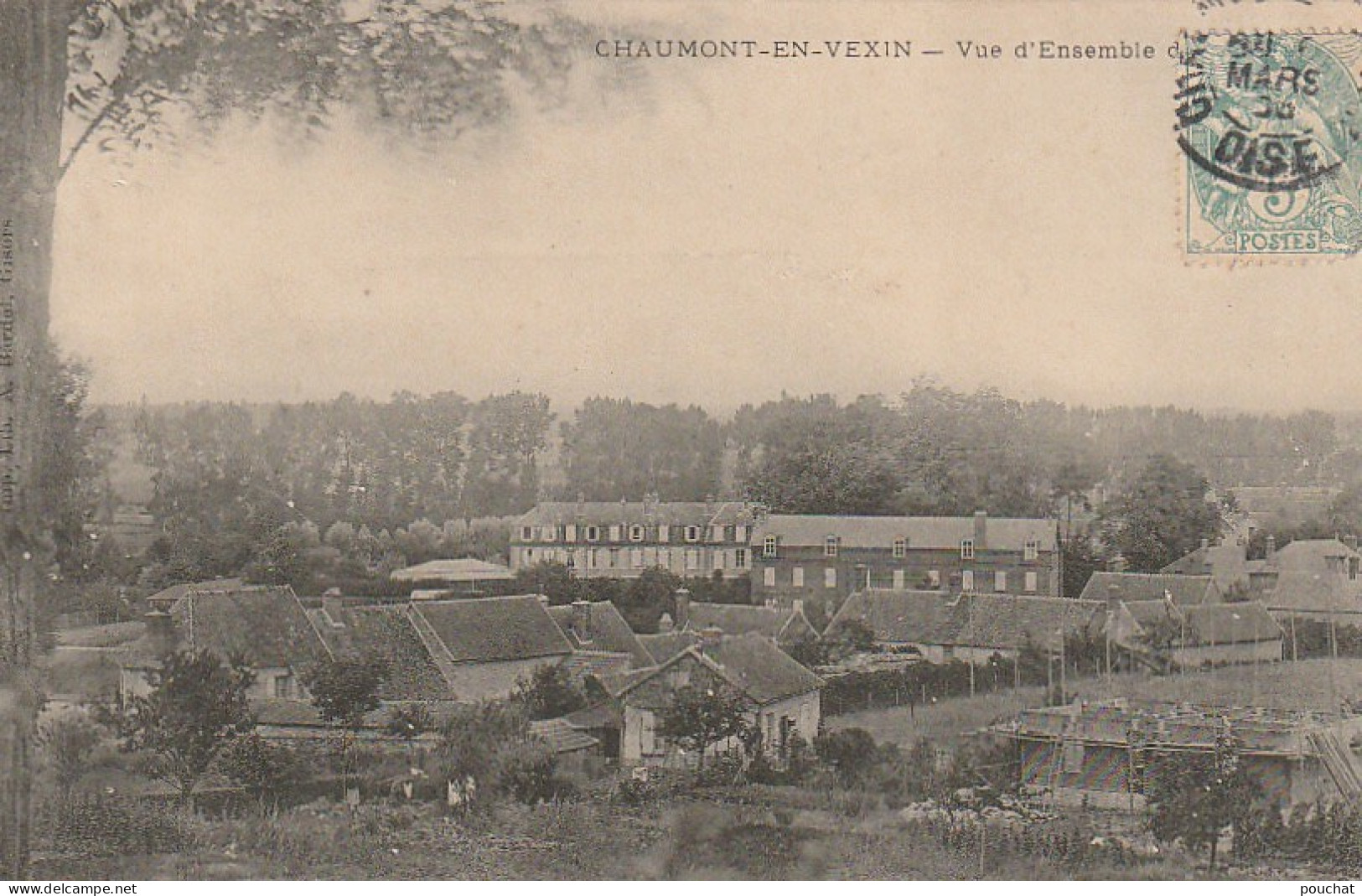 GU 2 -(60) CHAUMONT EN VEXIN  -  VUE D'ENSEMBLE   -  2 SCANS - Chaumont En Vexin