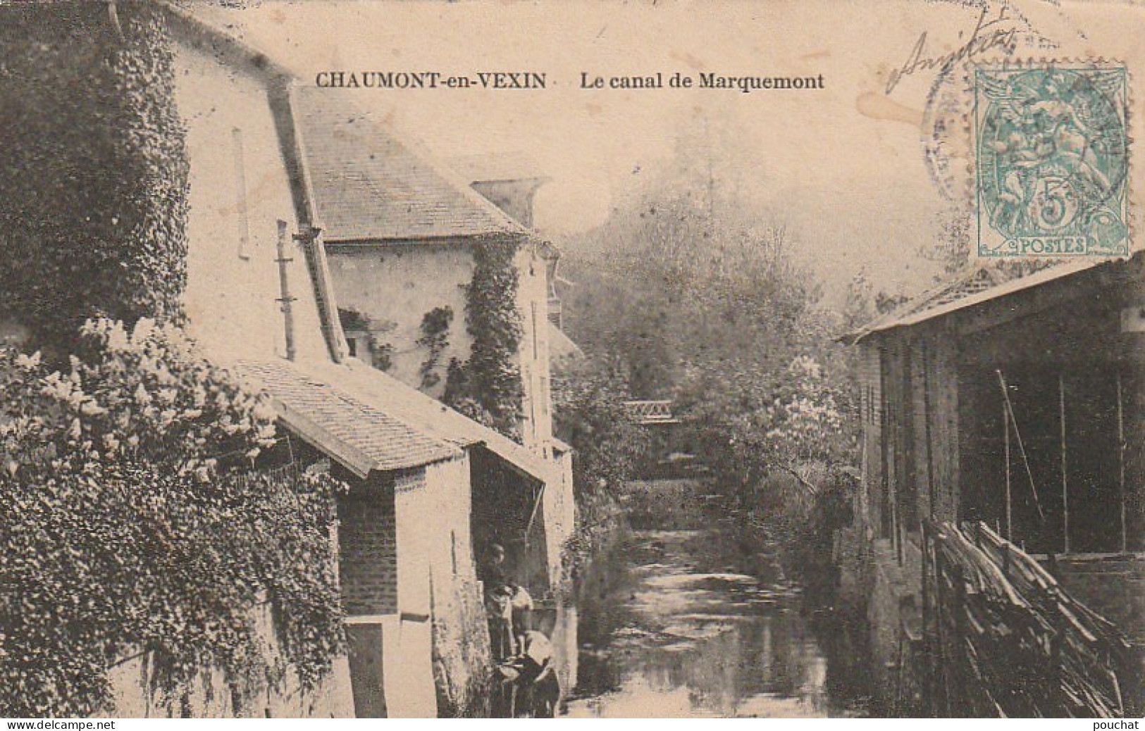 GU 2 -(60) CHAUMONT EN VEXIN  -  LE CANAL DE MARQUEMONT -  2 SCANS - Chaumont En Vexin