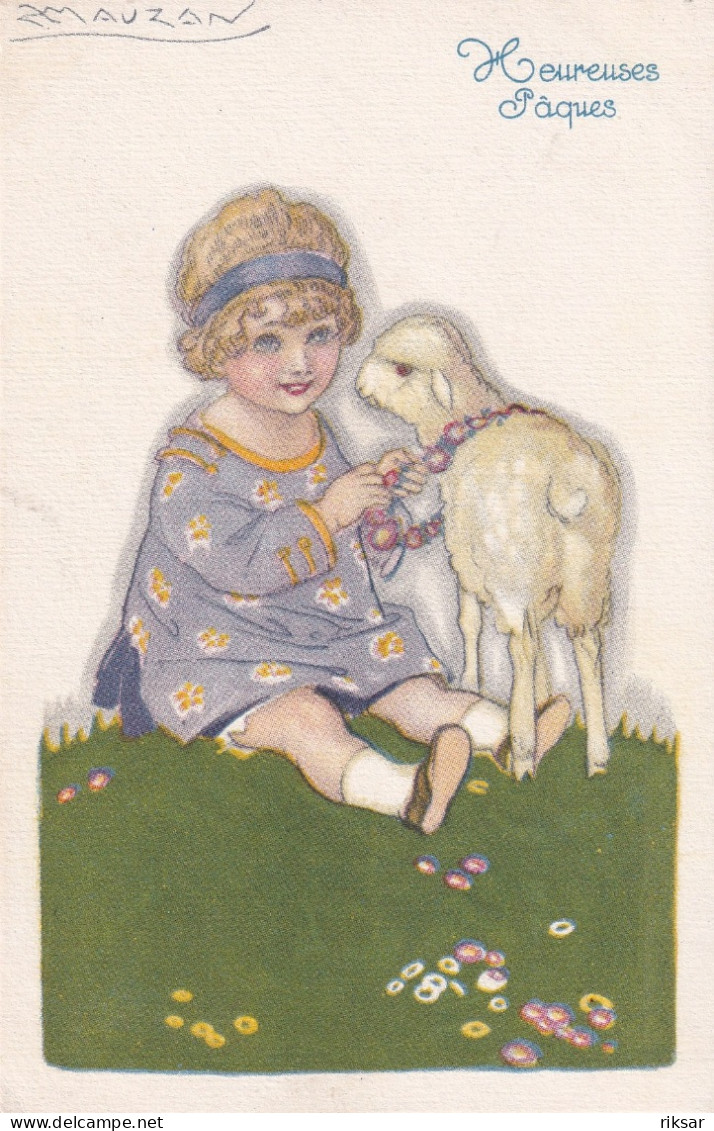 ILLUSTRATEUR(MAUZAN) ENFANT(PAQUES) - Mauzan, L.A.