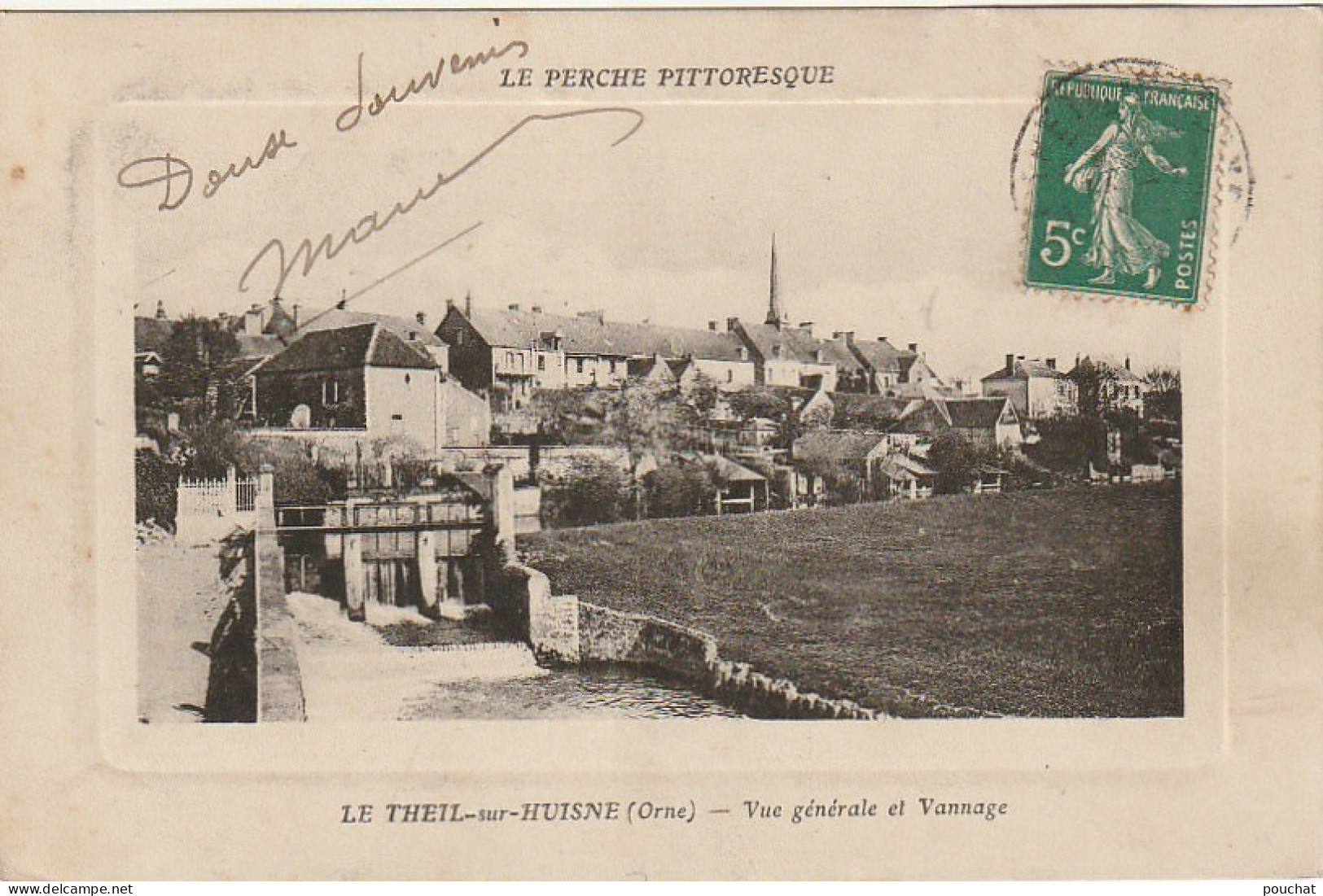 GU 4 -(61) LE  THEIL SUR HUISNE  - VUE GENERALE ET VANNAGE   -  2 SCANS - Andere & Zonder Classificatie