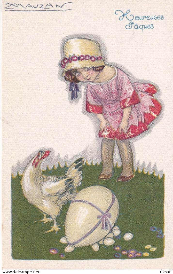 ILLUSTRATEUR(MAUZAN) ENFANT(PAQUES) - Mauzan, L.A.