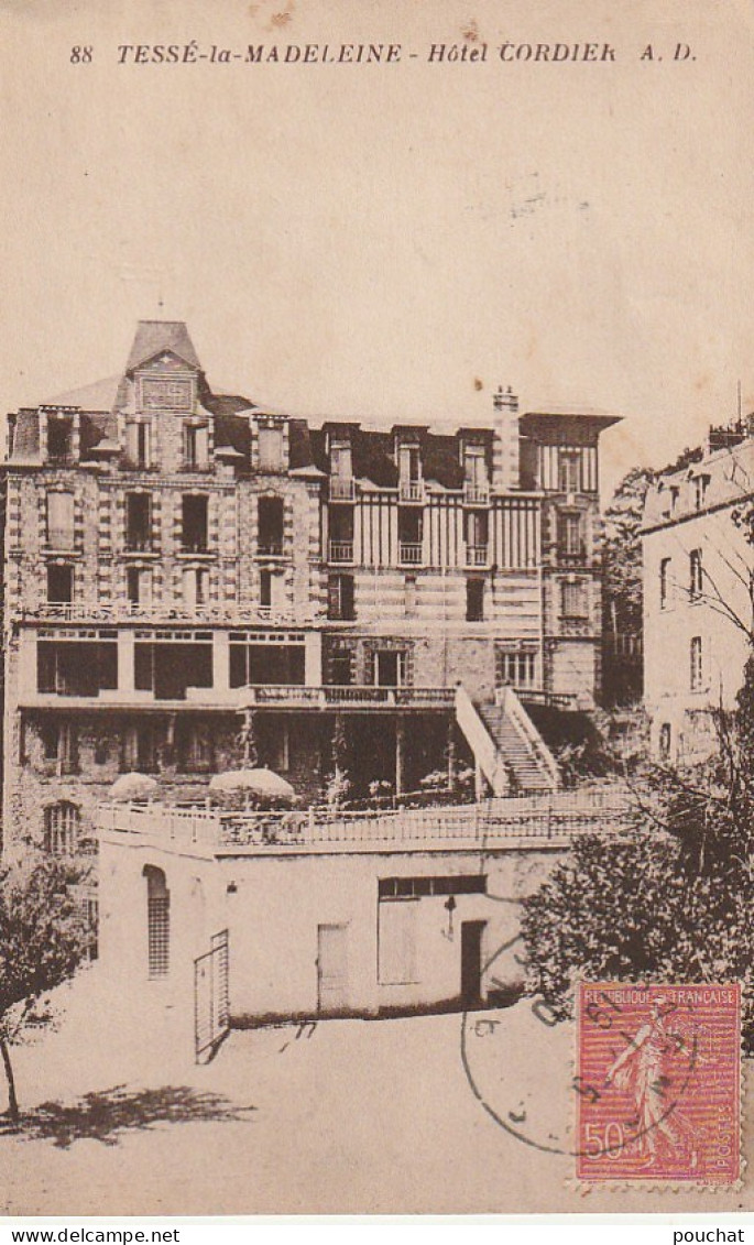 GU 4 -(61) TESSE LA MADELEINE  -  HOTEL CORDIER  -  2 SCANS - Andere & Zonder Classificatie