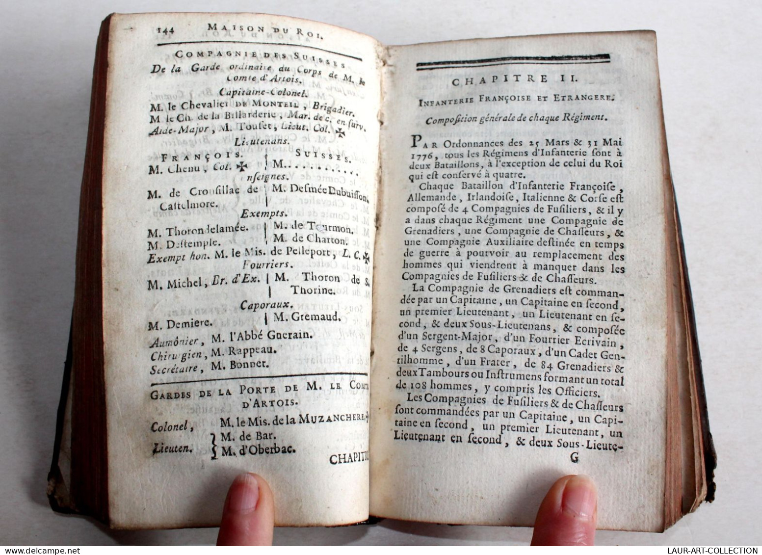 ETAT MILITAIRE DE FRANCE POUR L'ANNEE 1779, 21e EDITION Par DE ROUSSEL, MILITARIA / ANCIEN LIVRE XVIIIe SIECLE (2204.10) - 1701-1800
