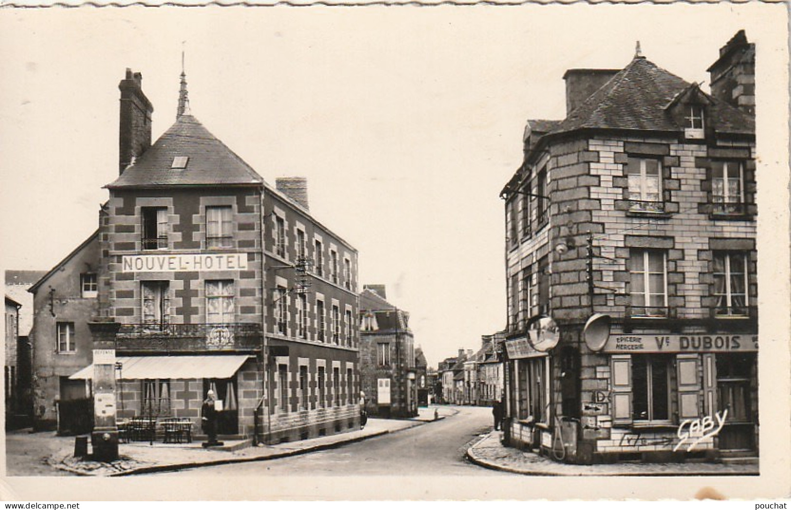 GU 5 -(61) COUTERNE - NOUVEL HOTEL ET RUE DE LASSAY  -  EPICERIE   - 2 SCANS - Autres & Non Classés