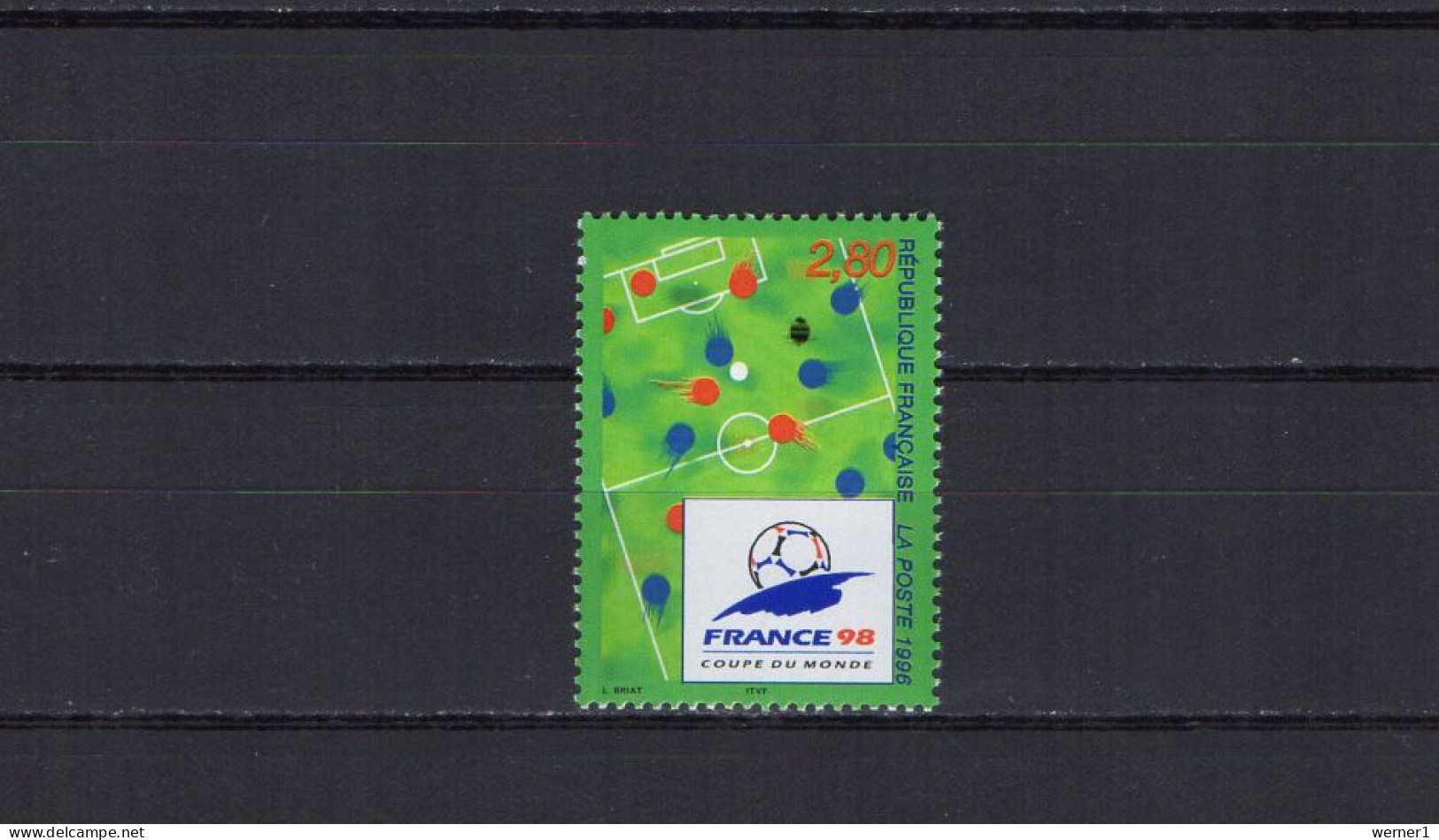 France 1995 Football Soccer World Cup Stamp MNH - 1998 – Frankrijk
