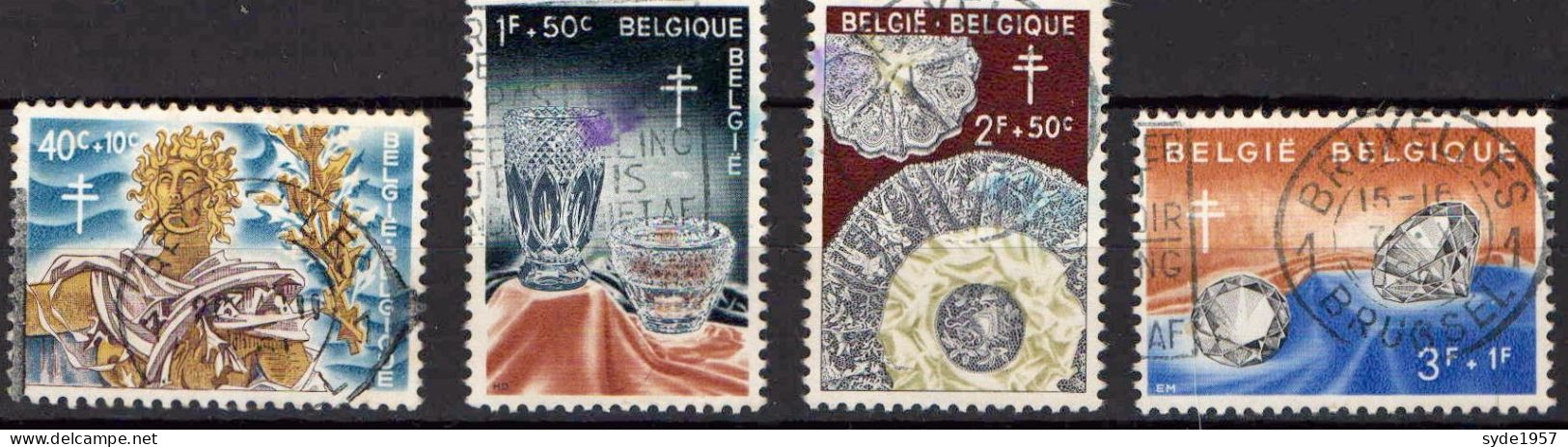 Belgique 1960 - Métiers D'art - COB 1163, 1164, 1165, 1167 (cote Totale > 4,50€) - Used Stamps