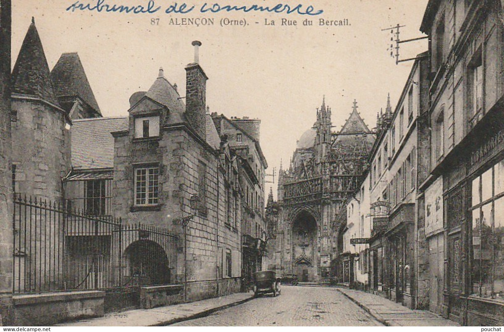 GU 6 -(61) ALENCON  - LA RUE DU BERCAIL  - 2 SCANS - Alencon