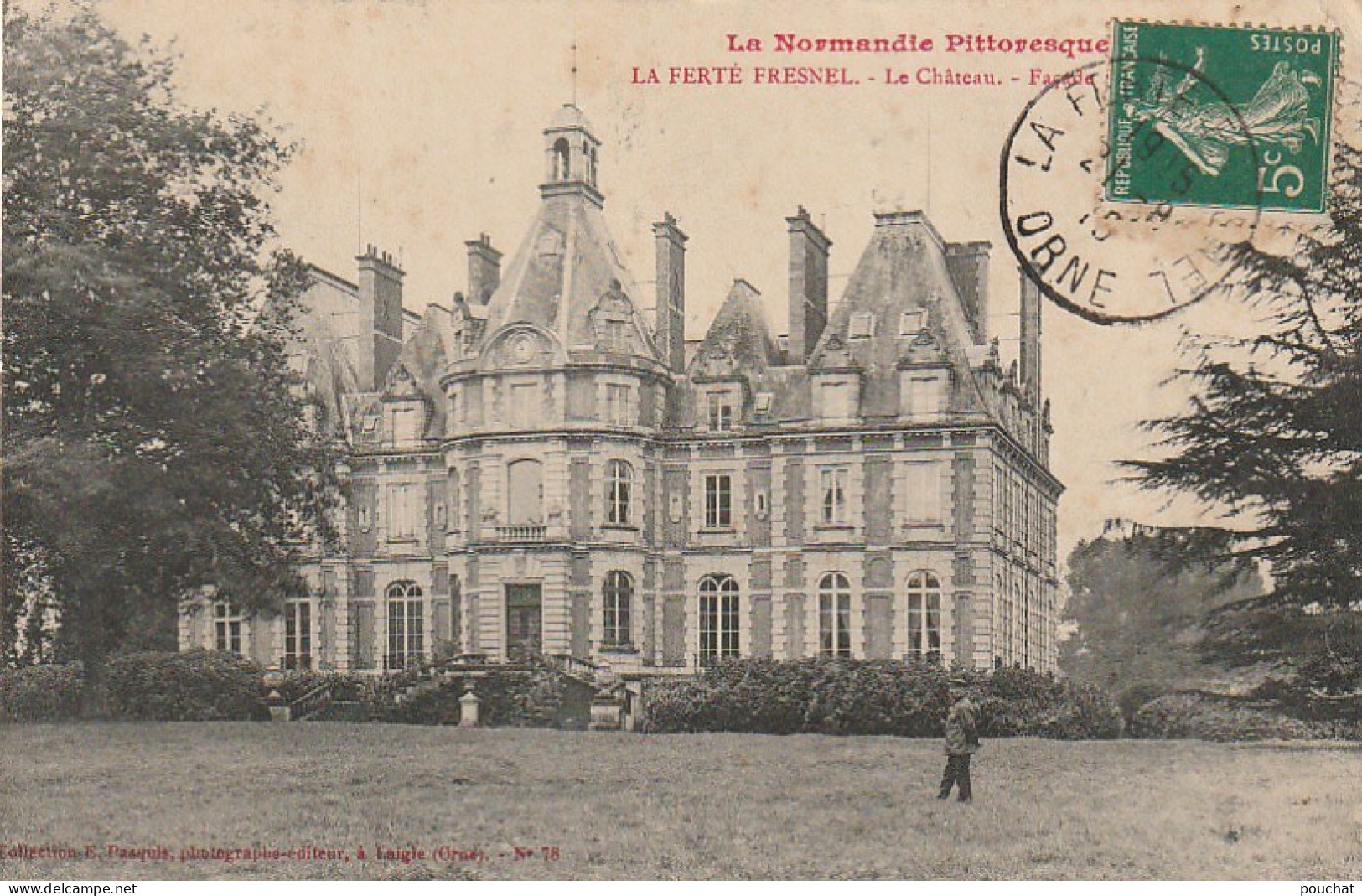 GU 6 -(61) LA FERTE FRESNEL  -  LE CHATEAU  - FACADE  PRINCIPALE  - 2 SCANS - Other & Unclassified