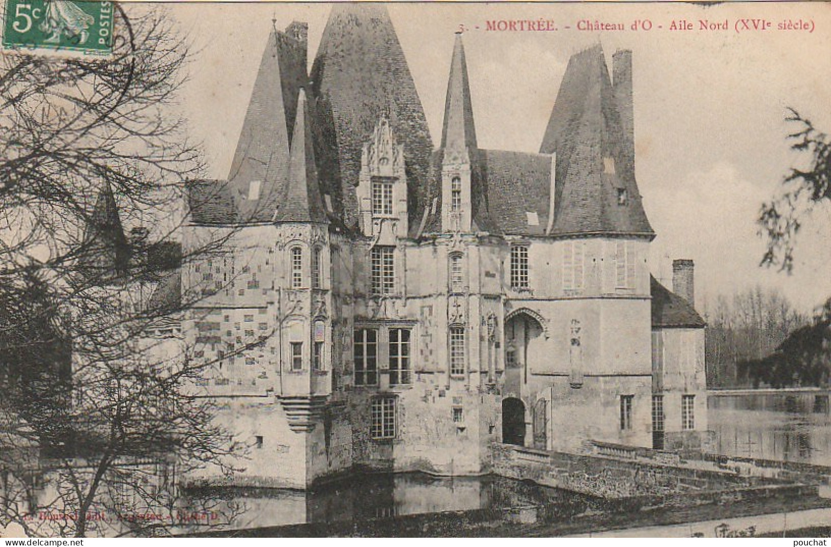 GU 6 -(61) MORTREE  - CHATEAU D'O  -  AILE NORD (XVIe SIECLE)  - 2 SCANS - Mortree