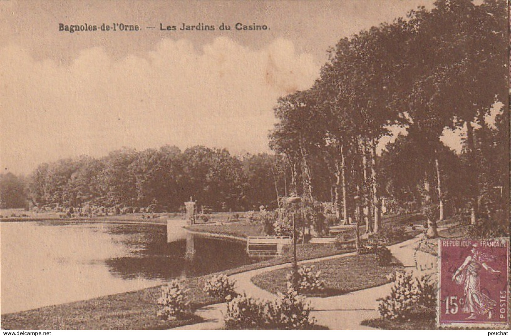 GU 6 -(61) BAGNOLES DE L'ORNE  -  LES JARDINS DU CASINO  - 2 SCANS - Bagnoles De L'Orne