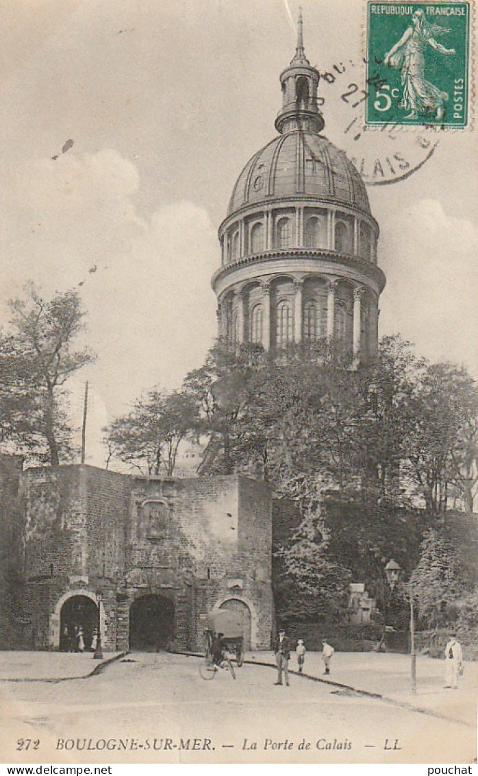 GU 8 -(62) BOULOGNE SUR MER  -  LA PORTE DE CALAIS - ANIMATION - 2 SCANS - Boulogne Sur Mer