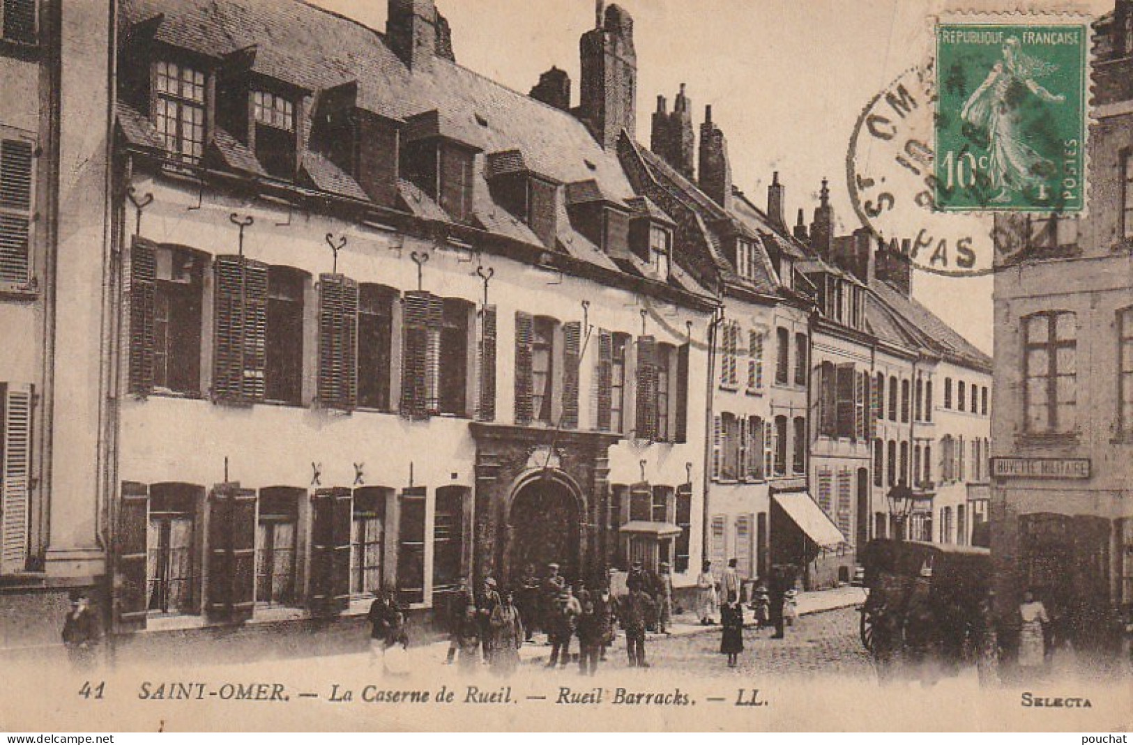 GU 8 -(62) SAINT OMER - LA CASERNE DE RUEIL - BUVETTE MILITAIRE  -  2 SCANS - Saint Omer