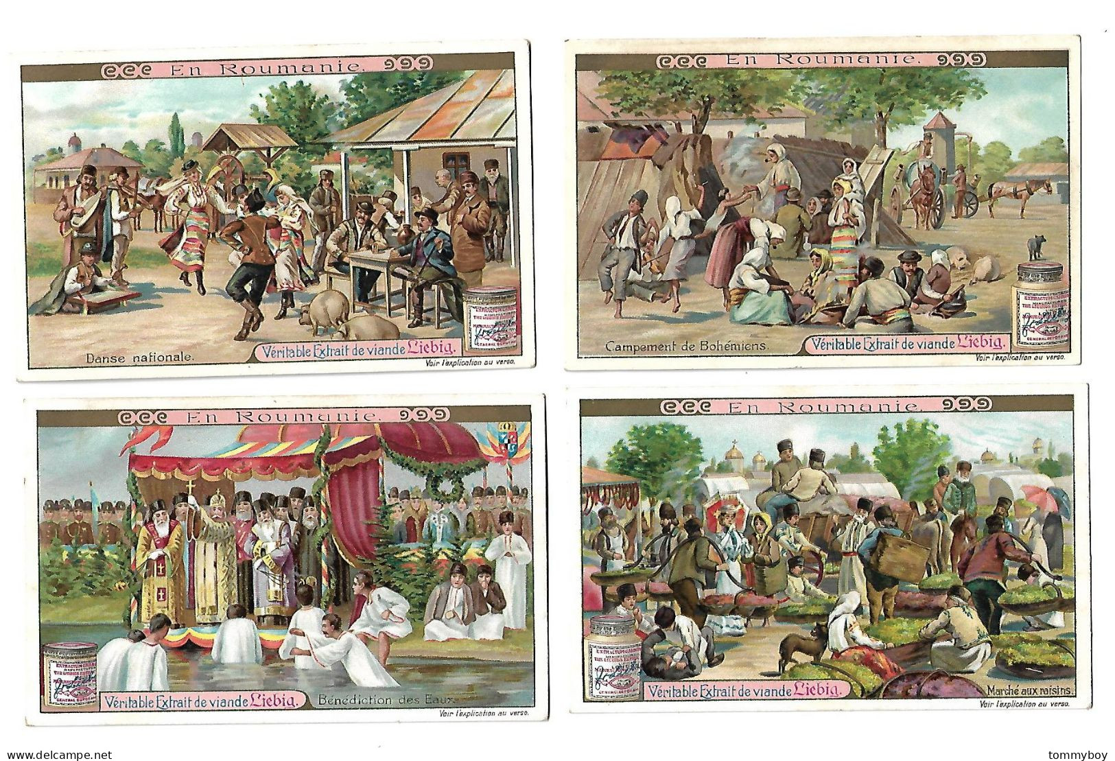 S 837 , Liebig 6 Cards, En Roumanie (ref B22) - Liebig
